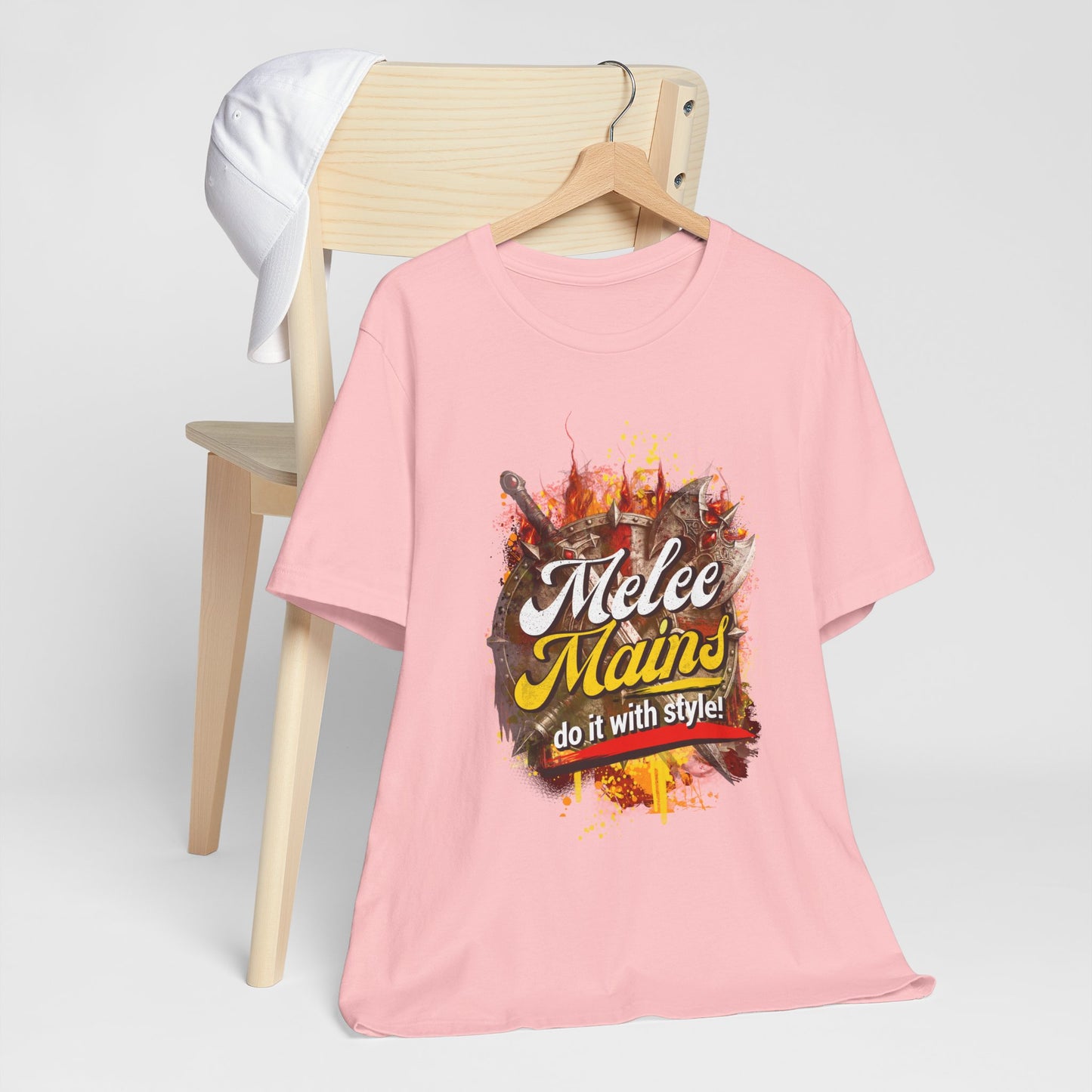 Melee Mains Graphic Tee — “Melee Mains do it with style!” Gamer T‑Shirt