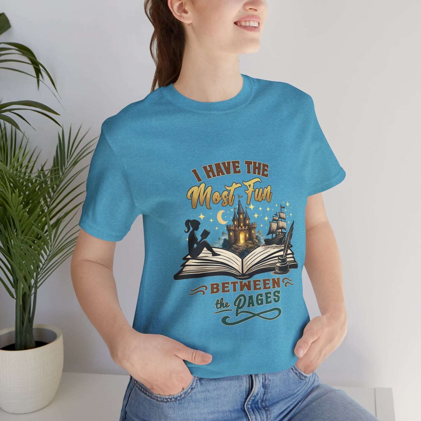 I Have the Most Fun Between the Pages Shirt | Fantasy Book Lover Tee | BookTok Reader Gift