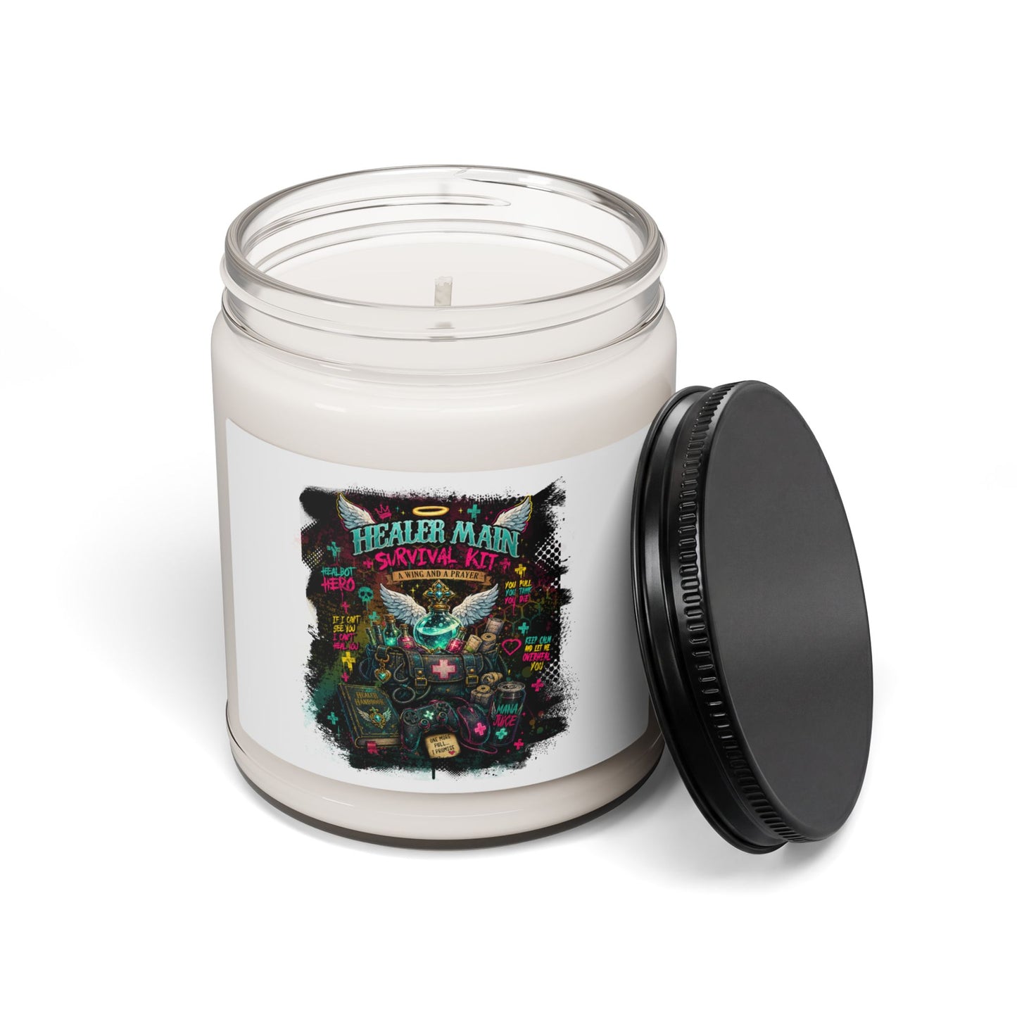 Healer Main Survival Kit | Gamer Scented Soy Candle (9oz)