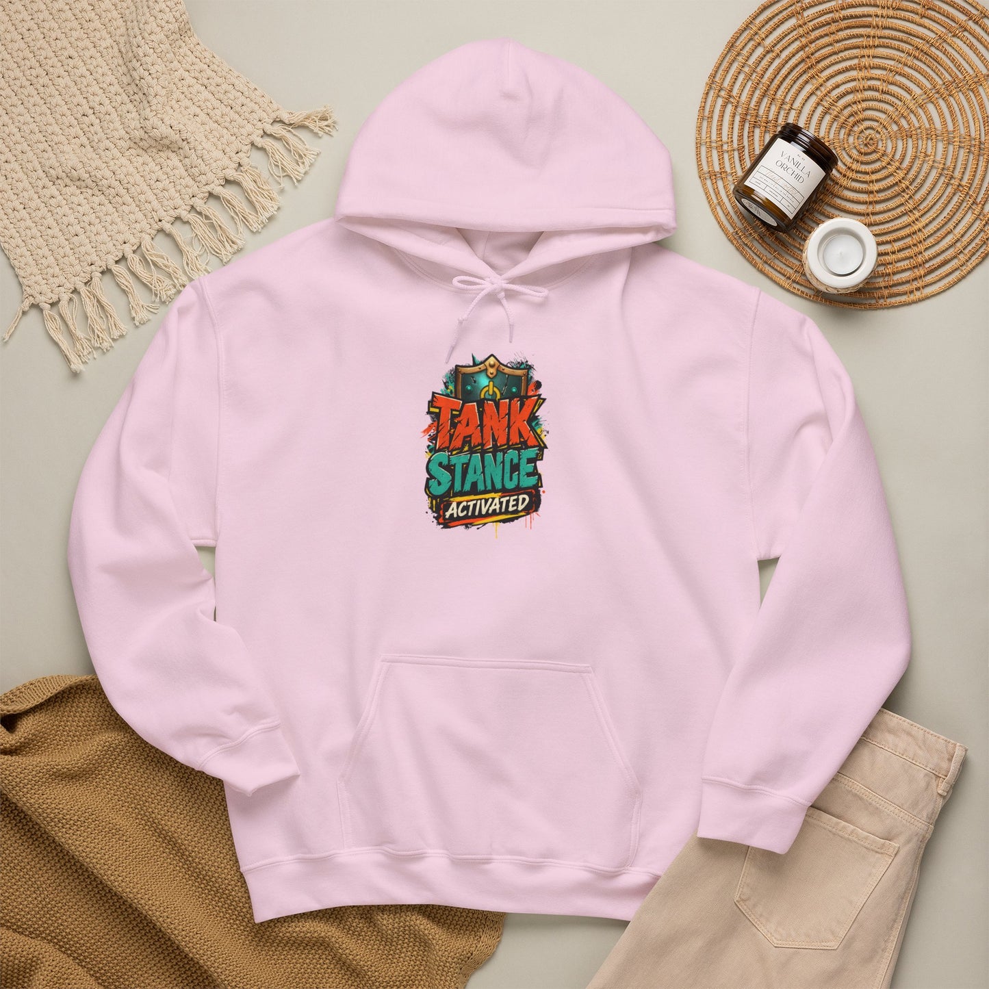 Tank Stance Activated Gamer Hoodie – Neon Graffiti Tank Main Sweatshirt