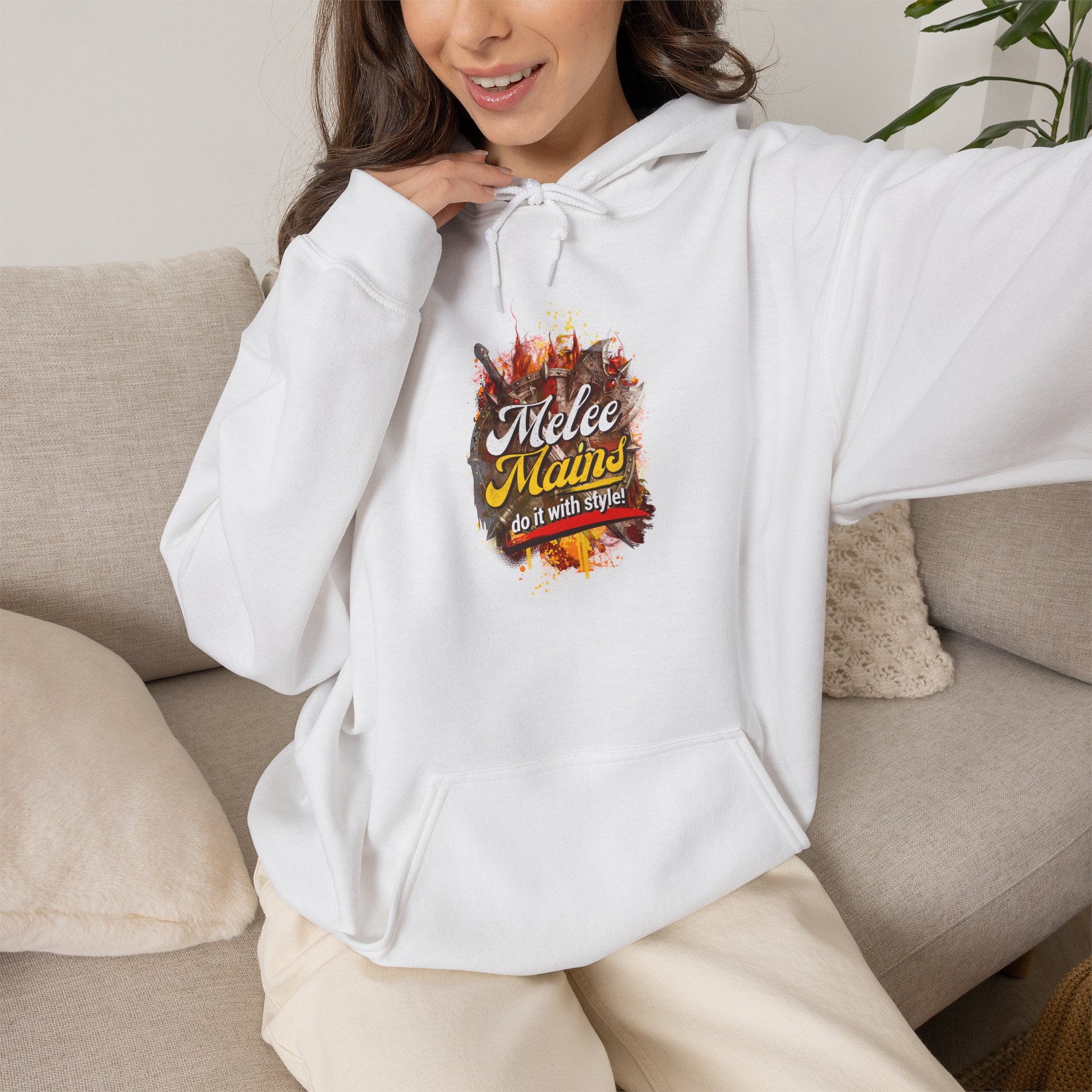 Melee Mains Do it with Style - Gaming, ESports Graphic Hoodie