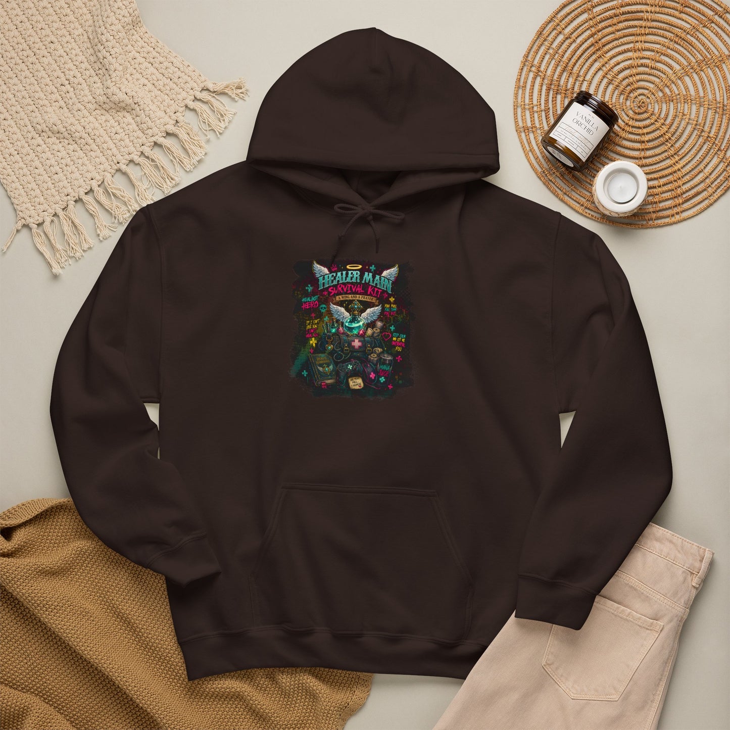 Healer Main Survival Kit | Fantasy Gamer Hoodie