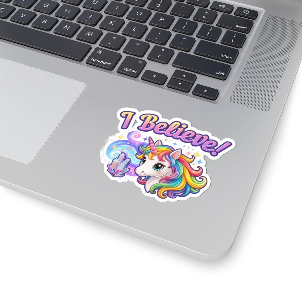 I Believe... Unicorn Vinyl Sticker | Colorful Fantasy Mythical Creature Decal