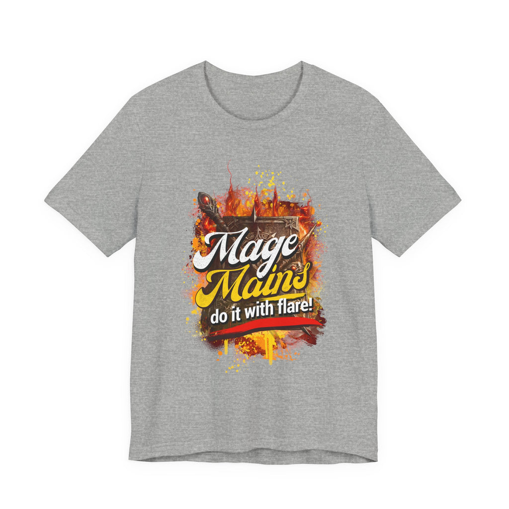 Mage Mains Tee — "Do It With Flare!" Fantasy Gamer Spellcaster T-Shirt