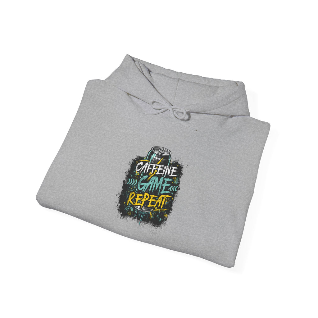 Caffeine Game Repeat | Gaming, E-Sports Hoodie