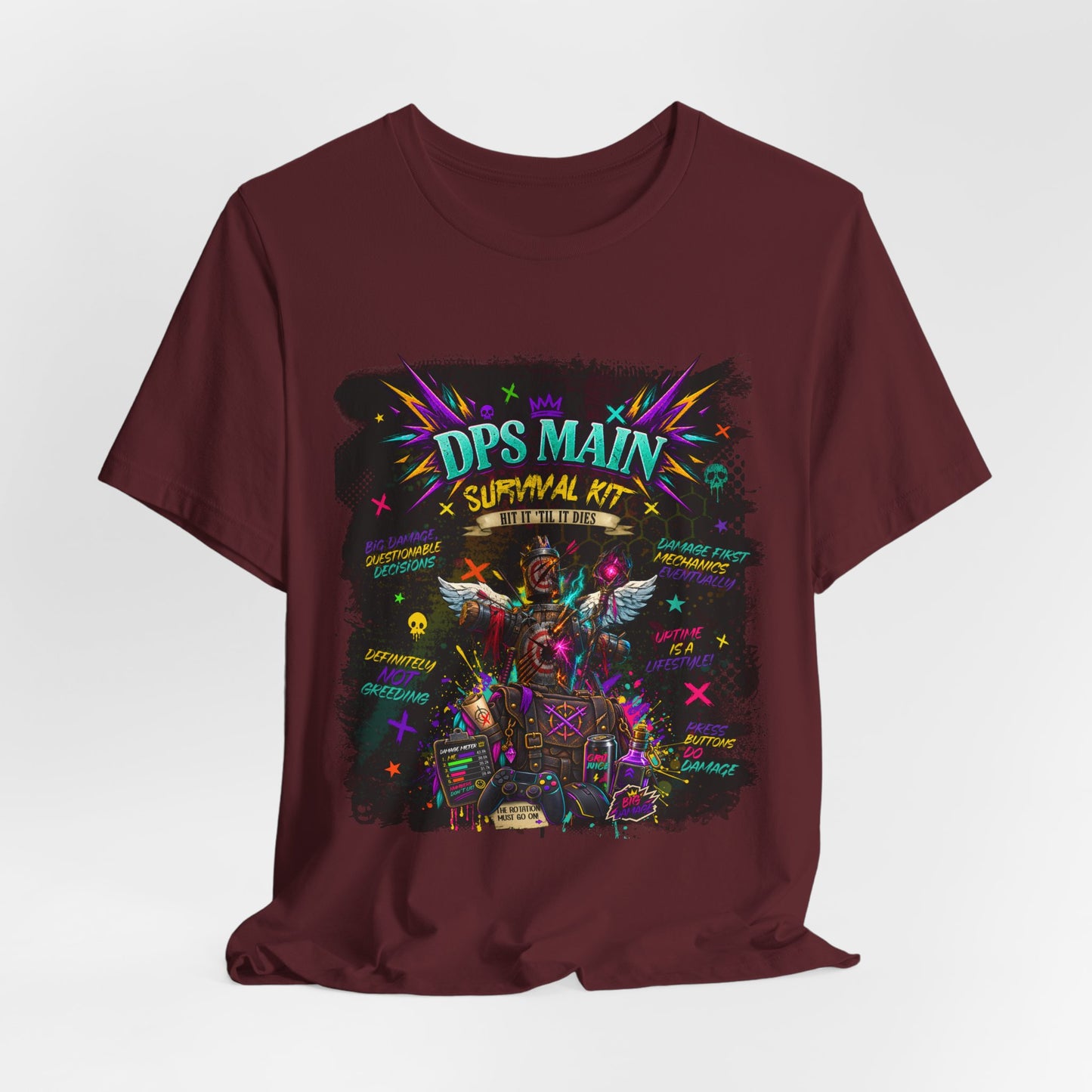 DPS Main Survival Kit – MMORPG Gamer T-Shirt
