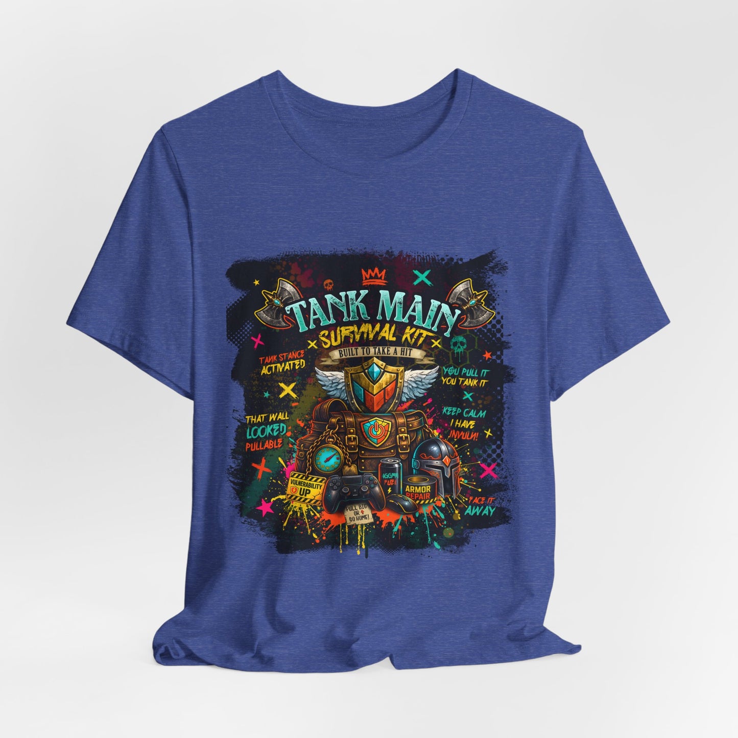 Tank Main Survival Kit – MMORPG Gamer T-Shirt