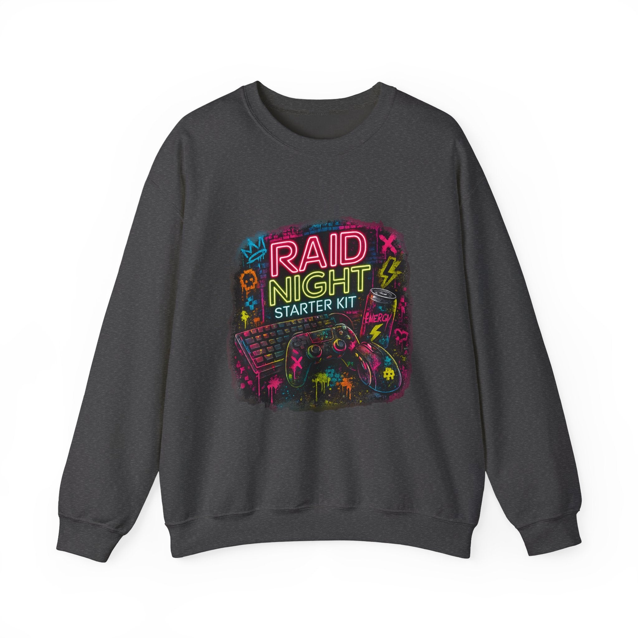 Raid Night Starter Kit | Retro Neon Gamer Sweatshirt