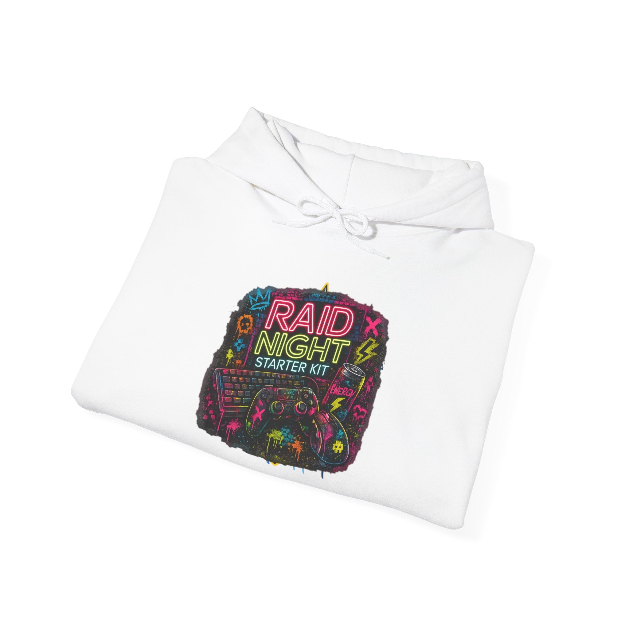 Raid Night Starter Kit | Retro Neon Gamer Hoodie