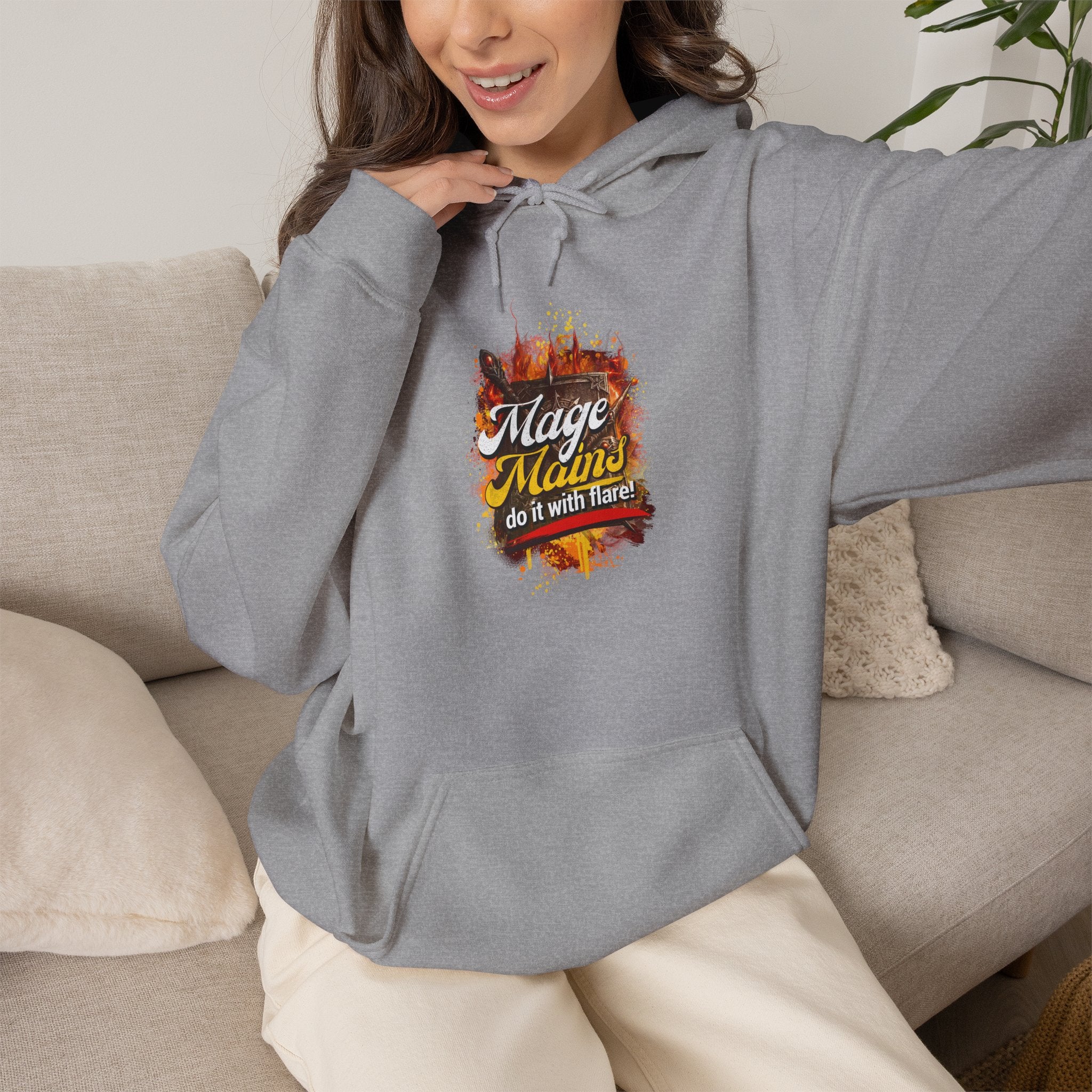 Mage Mains Do it with Flare | Gaming, E-Sports Hoodie
