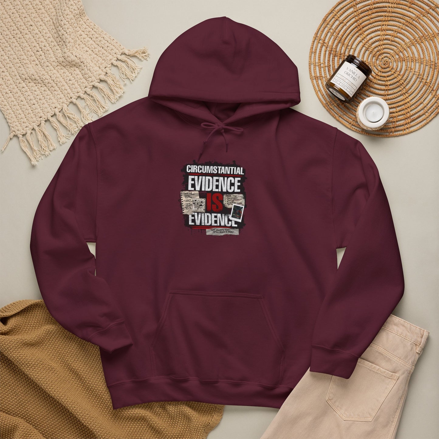 Circumstantial Evidence Is Evidence | True Crime Pullover Hoodie