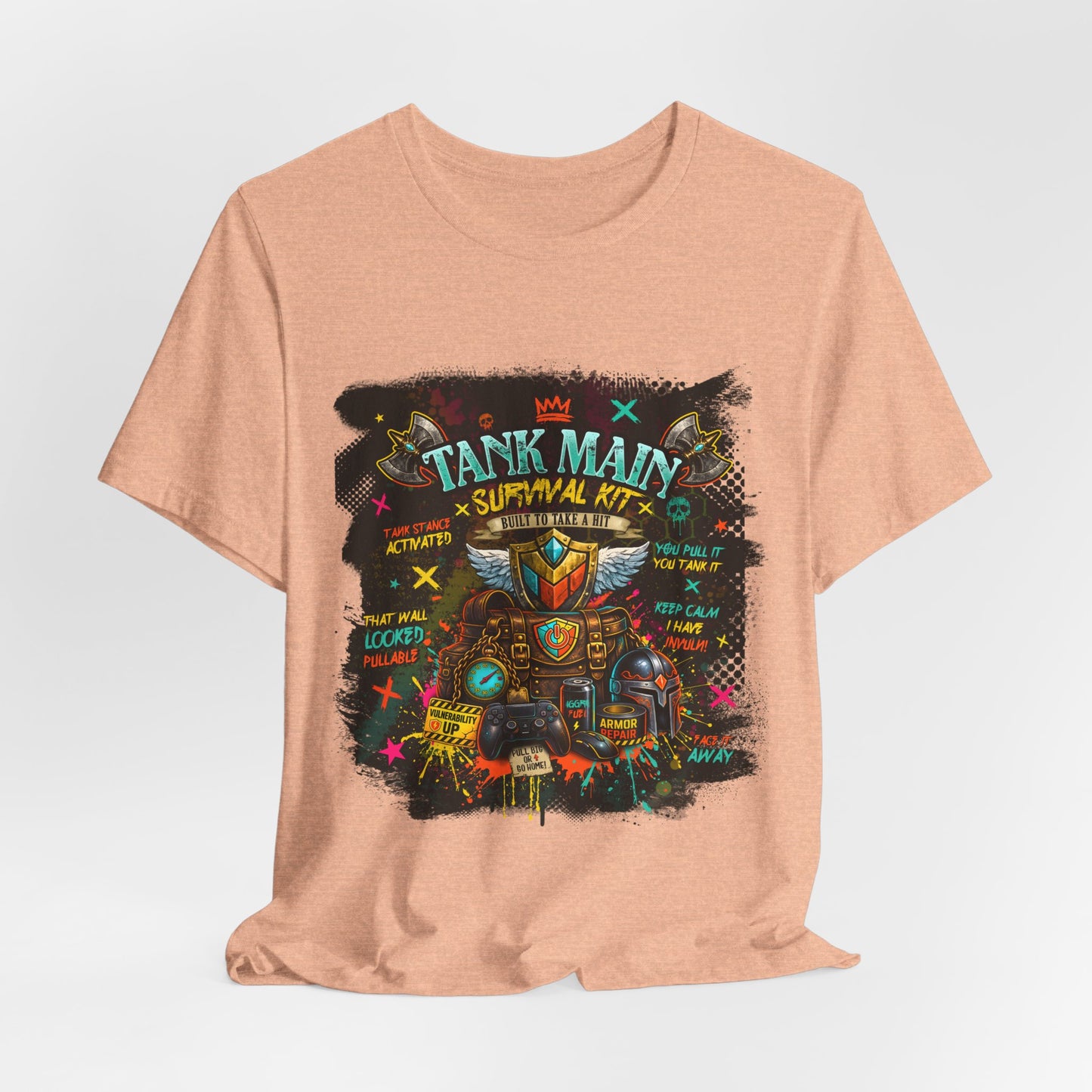 Tank Main Survival Kit – MMORPG Gamer T-Shirt
