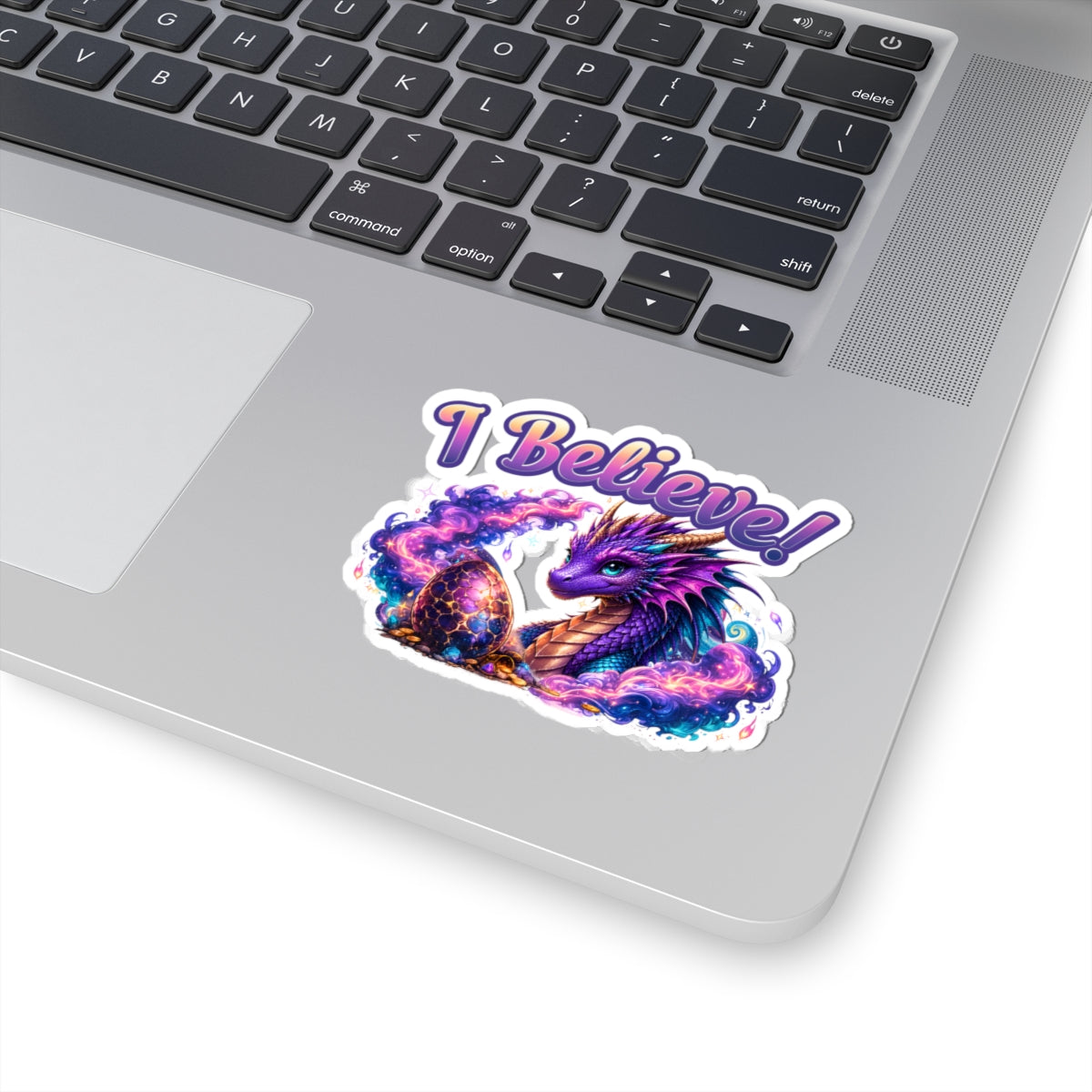 I Believe! Dragon Vinyl Sticker | Magical Fantasy Dragon Egg Decal