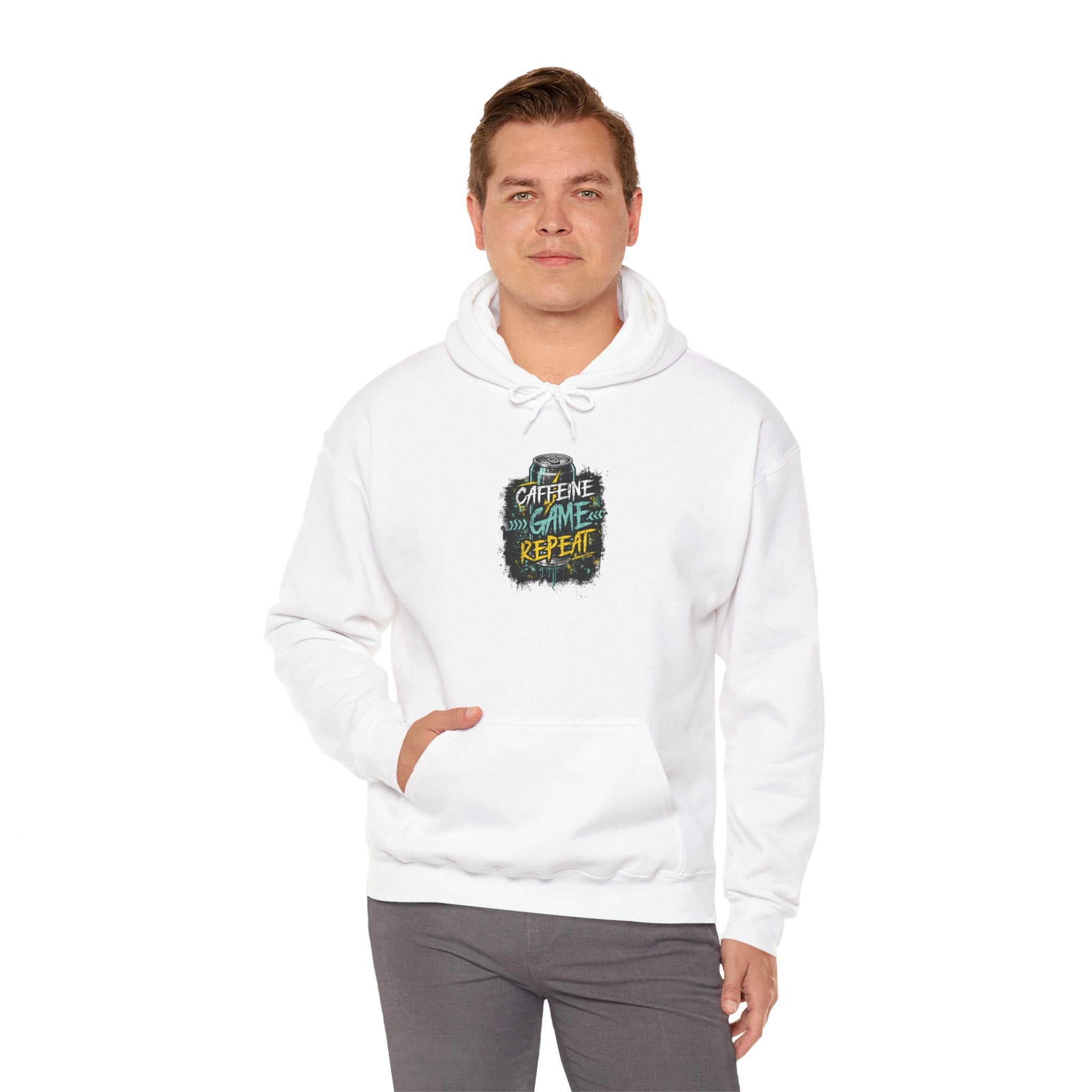 Caffeine Game Repeat | Gaming, E-Sports Hoodie