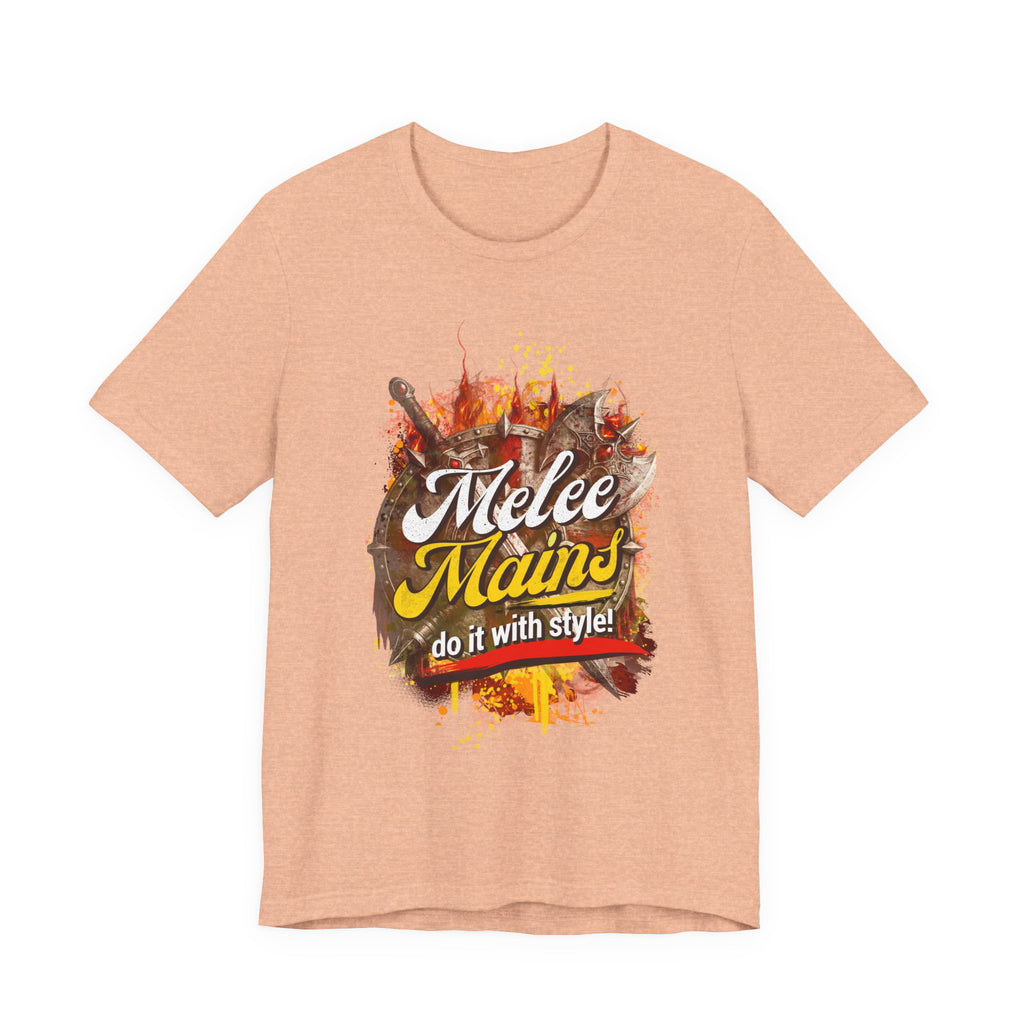 Melee Mains Graphic Tee — “Melee Mains do it with style!” Gamer T‑Shirt