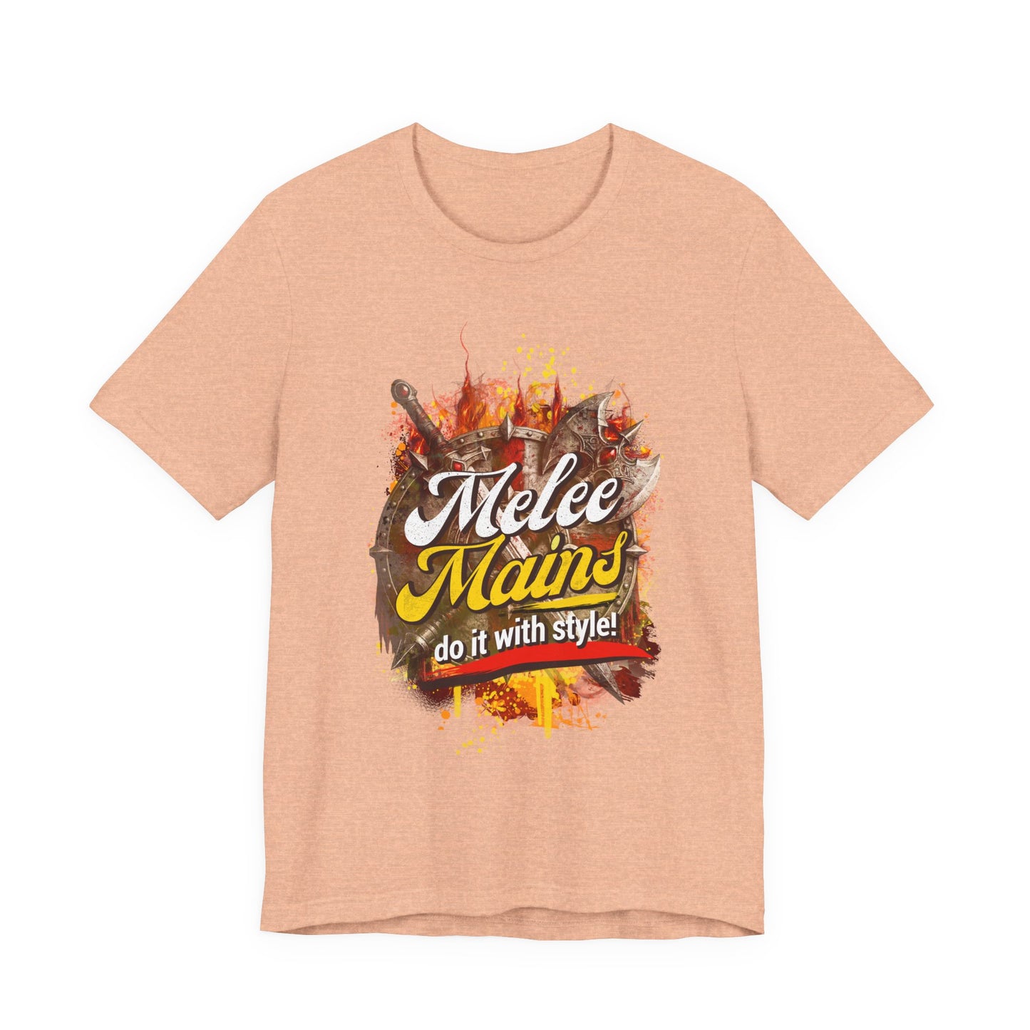 Melee Mains Graphic Tee — “Melee Mains do it with style!” Gamer T‑Shirt