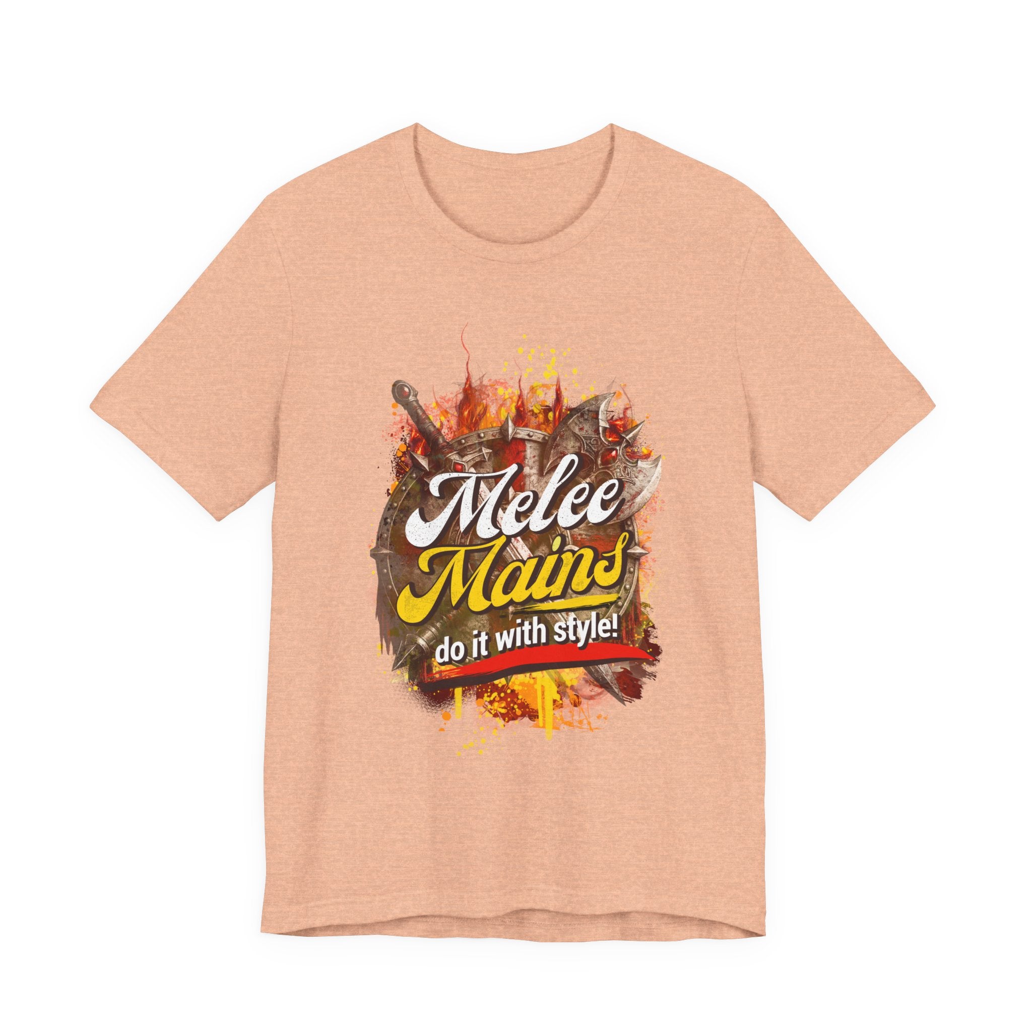 Melee Mains Graphic Tee — “Melee Mains do it with style!” Gamer T‑Shirt