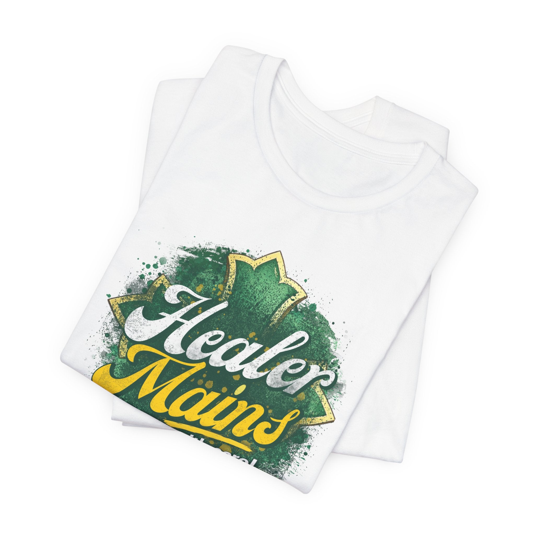 Healer Mains T-Shirt – “Do It With Care” Gamer Healer Tee