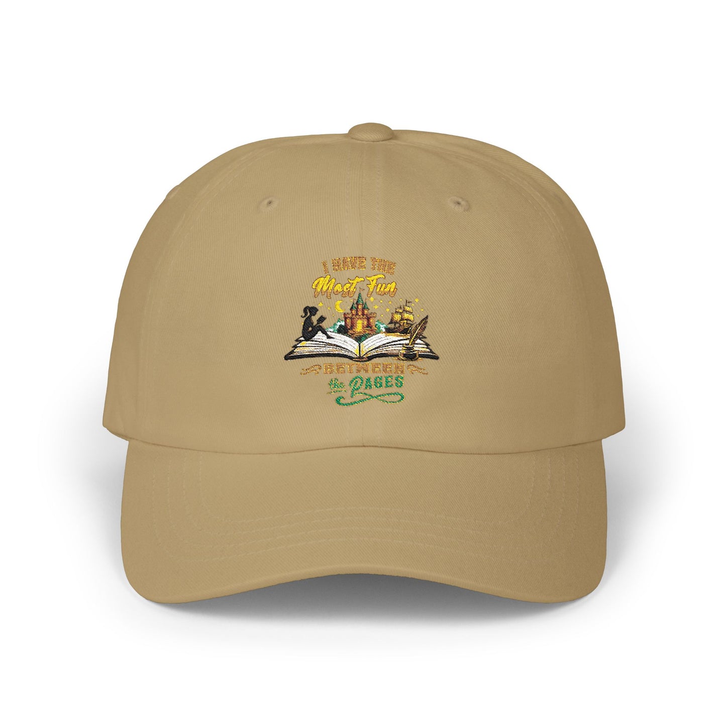 I Have the Most Fun Between the Pages Dad Cap | Fantasy Book Lover Hat