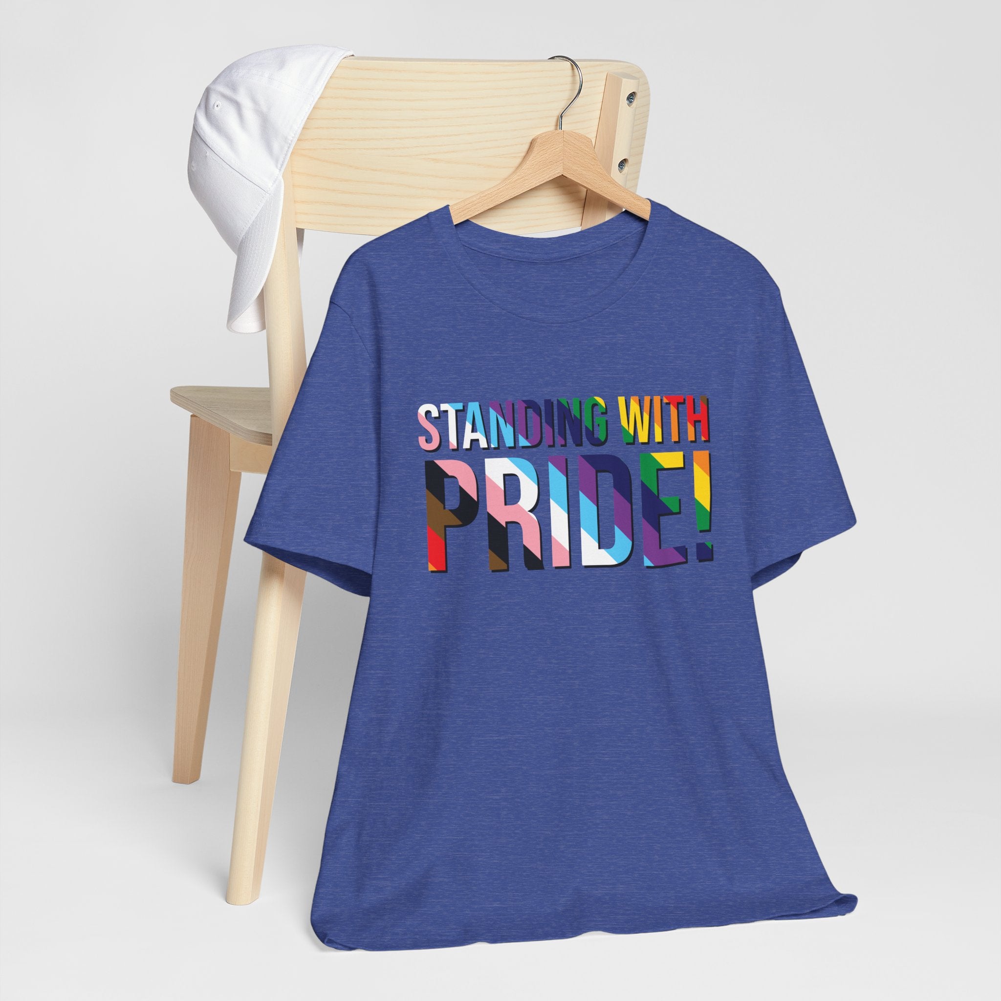 Standing With Pride T-Shirt — Rainbow Ally LGBTQ+ Support Tee