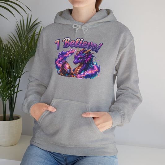 I Believe! Dragon Hoodie | Magical Fantasy Dragon Egg Mythical Creature Pullover