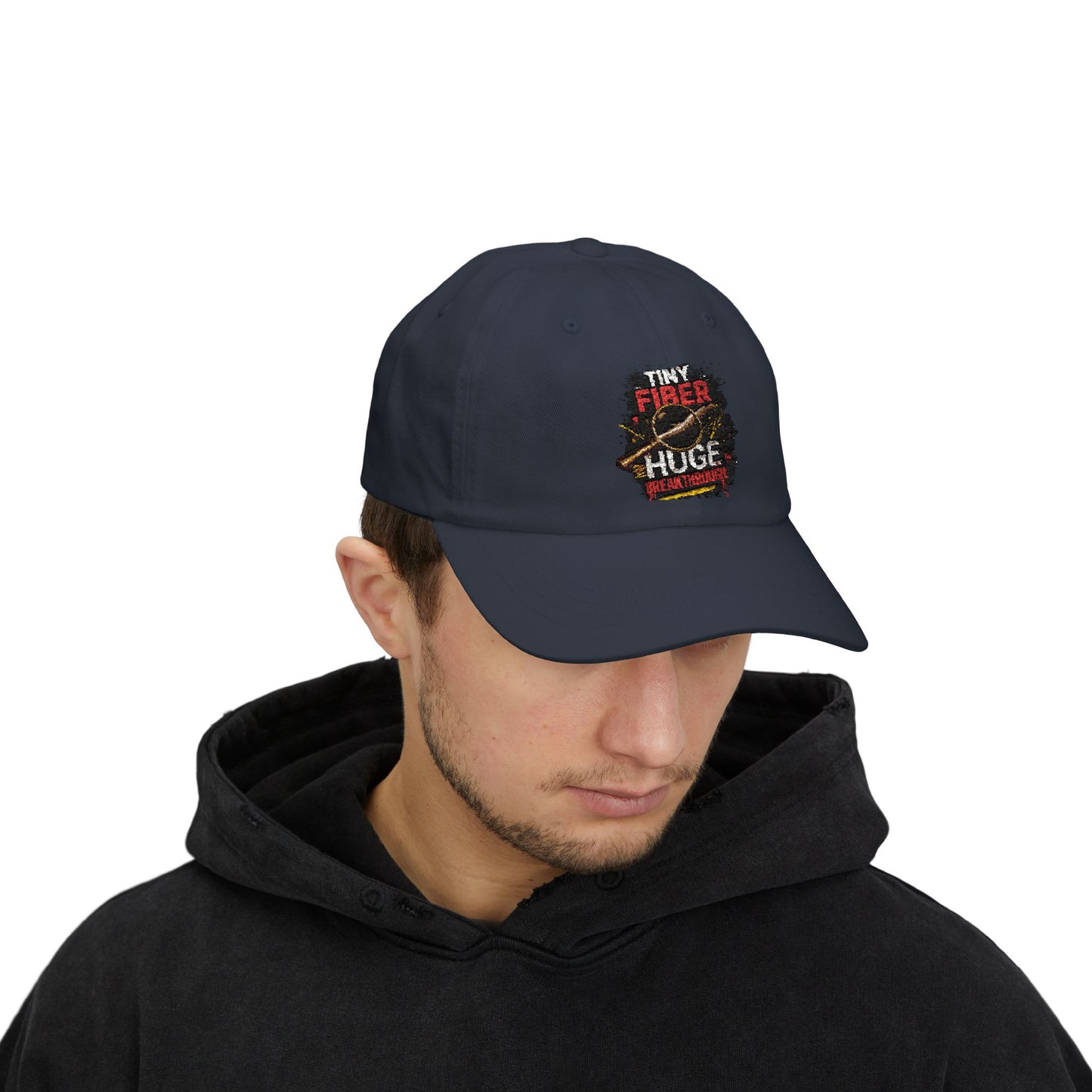 Tiny Fiber Huge Breakthrough Dad Cap | True Crime Forensics Hat for CSI & Mystery Fans