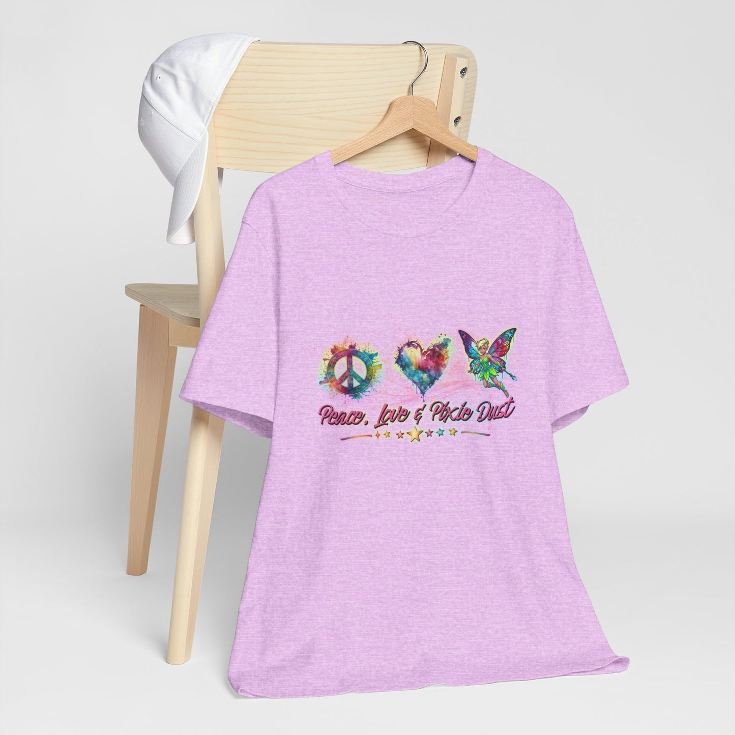 Peace, Love & Pixie Dust Watercolor Fantasy T-Shirt