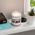Celebrate Your Pride Scented Soy Candle — 9oz LGBTQ+ Rainbow Gift