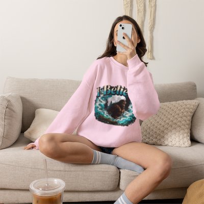I Believe ... Bigfoot | Crewneck Sweatshirt | Sasquatch Cryptid Wilderness Pullover